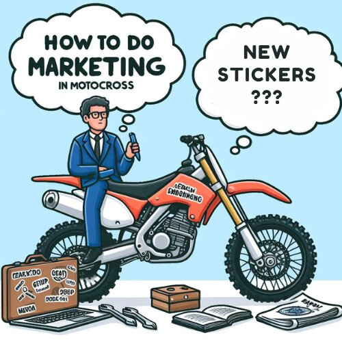 Motocross marketing illustration